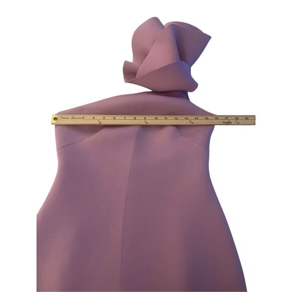 Eliza J One Shoulder Scuba Cocktail Dress Lilac Size 4 - Picture 8 of 16